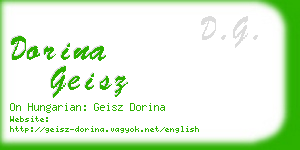 dorina geisz business card